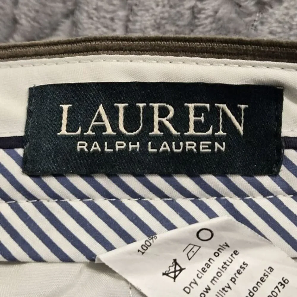 Lauren Ralph Lauren Black Label Corduroy Pants Men’s 34x30 Brown Trouser‎